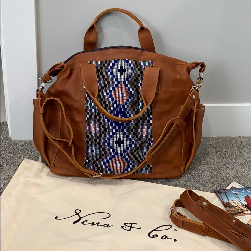 Beautiful nena & co leather bag